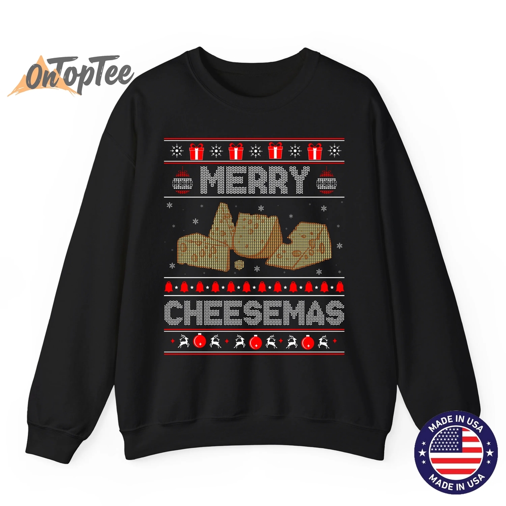 Cheese Tasting Merry Cheesemas Ugly Sweatshirt Cheese Tasting Merry Cheesemas Ugly Sweatshirt