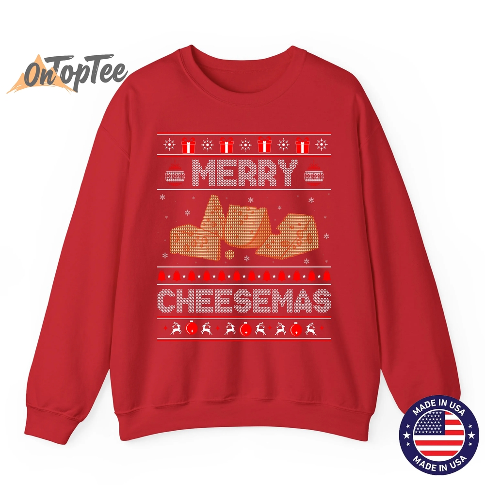 Cheese Tasting Merry Cheesemas Ugly Sweatshirt Cheese Tasting Merry Cheesemas Ugly Sweatshirt