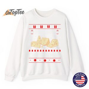 Cheese Tasting Merry Cheesemas Ugly Sweatshirt 12 Cheese Tasting Merry Cheesemas Ugly Sweatshirt 13