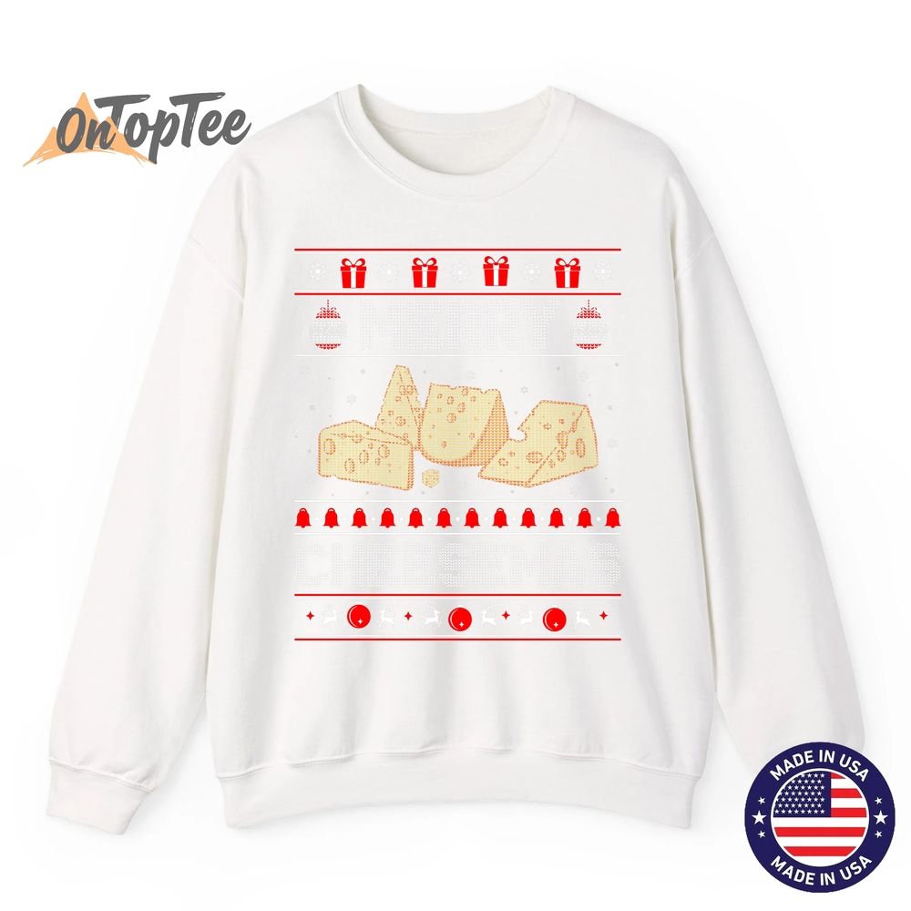 Cheese Tasting Merry Cheesemas Ugly Sweatshirt Cheese Tasting Merry Cheesemas Ugly Sweatshirt