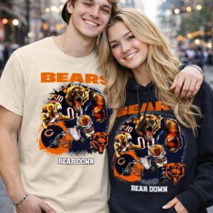 Chicago Bears Bear Down Football Game Day T-Shirt 7 Chicago Bears Bear Down Football Game Day T Shirt 08