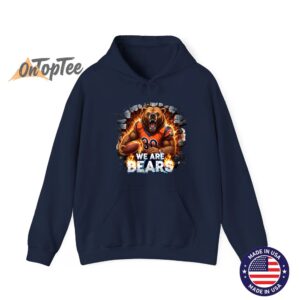 Chicago Bears Bear Down Mascot Football T Shirt 05