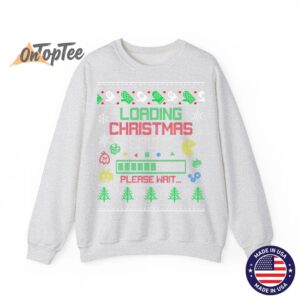 Christmas Gaming Loading Christmas Spirit for Gamer Ugly Sweatshirt 02