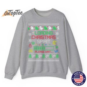 Christmas Gaming Loading Christmas Spirit for Gamer Ugly Sweatshirt 03