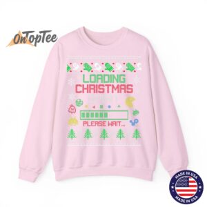 Christmas Gaming Loading Christmas Spirit for Gamer Ugly Sweatshirt 05