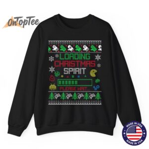 Christmas Gaming Loading Christmas Spirit for Gamer Ugly Sweatshirt 07
