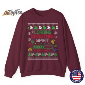 Christmas Gaming Loading Christmas Spirit for Gamer Ugly Sweatshirt 08