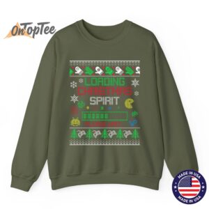 Christmas Gaming Loading Christmas Spirit for Gamer Ugly Sweatshirt 09