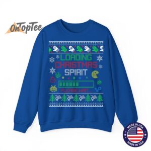 Christmas Gaming Loading Christmas Spirit for Gamer Ugly Sweatshirt 10
