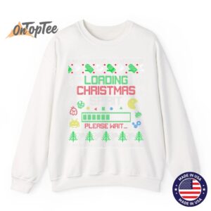 Christmas Gaming Loading Christmas Spirit for Gamer Ugly Sweatshirt 11