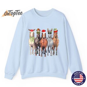 Christmas Horses Sweatshirt 04