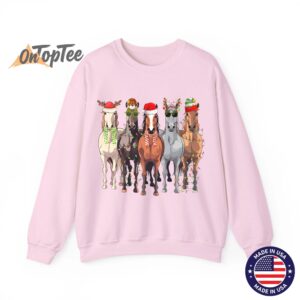 Christmas Horses Sweatshirt 05