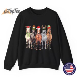 Christmas Horses Sweatshirt 07