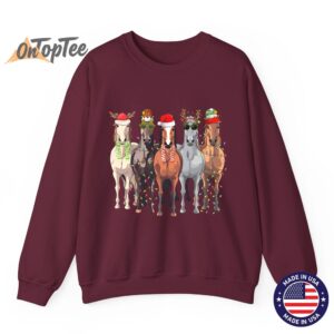 Christmas Horses Sweatshirt 08