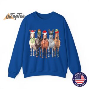 Christmas Horses Sweatshirt 10
