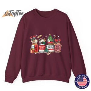 Christmas Nurse Funny Peppermint Mocha Propofol RN Sweatshirt 08