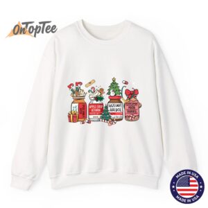 Christmas Nurse Funny Peppermint Mocha Propofol RN Sweatshirt 11