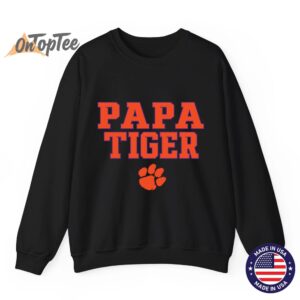Clemson Tigers Dad Papa Tiger Logo Sweatshirt