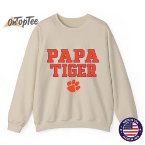 Clemson Tigers Dad Papa Tiger Logo Sweatshirt 03