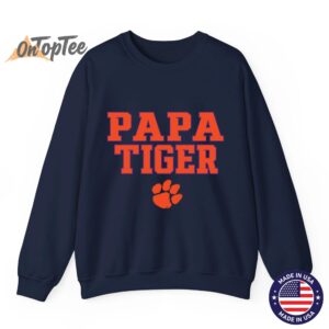 Clemson Tigers Dad Papa Tiger Logo Sweatshirt 04