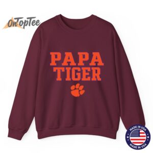 Clemson Tigers Dad Papa Tiger Logo Sweatshirt 05