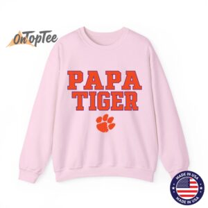 Clemson Tigers Dad Papa Tiger Logo Sweatshirt 06