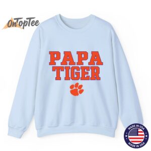 Clemson Tigers Dad Papa Tiger Logo Sweatshirt 07