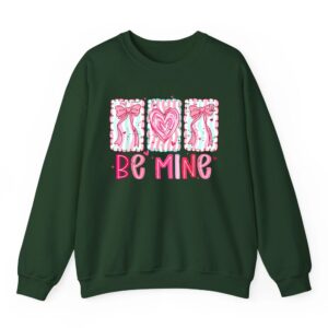 Coquette Bow Pink Heart Be Mine XOXO Funny Valentine Girly Sweatshirt 1 Coquette Bow Pink Heart Be Mine XOXO Funny Valentine Girly Sweatshirt 02