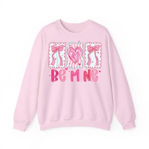 Coquette Bow Pink Heart Be Mine XOXO Funny Valentine Girly Sweatshirt 6 Coquette Bow Pink Heart Be Mine XOXO Funny Valentine Girly Sweatshirt 07