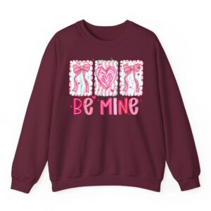 Coquette Bow Pink Heart Be Mine XOXO Funny Valentine Girly Sweatshirt 7 Coquette Bow Pink Heart Be Mine XOXO Funny Valentine Girly Sweatshirt 08