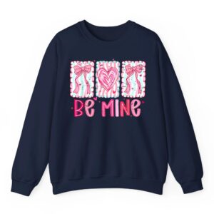 Coquette Bow Pink Heart Be Mine XOXO Funny Valentine Girly Sweatshirt 8 Coquette Bow Pink Heart Be Mine XOXO Funny Valentine Girly Sweatshirt 09