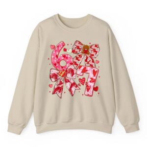 Coquette Six Seven Funny 67 Meme 6 7 Valentine Women Girls Sweatshirt 07