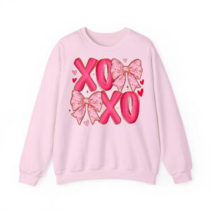 Coquette Valentine XOXO Funny Valentines Day Men Women Kids Sweatshirt