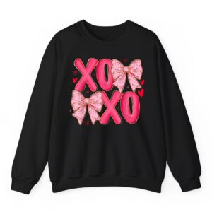 Coquette Valentine XOXO Funny Valentines Day Men Women Kids Sweatshirt 05