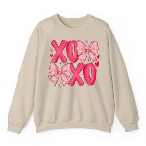 Coquette Valentine XOXO Funny Valentines Day Men Women Kids Sweatshirt 08