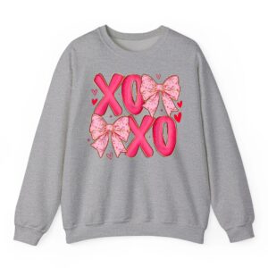 Coquette Valentine XOXO Funny Valentines Day Men Women Kids Sweatshirt 09
