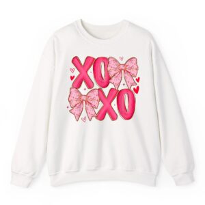 Coquette Valentine XOXO Funny Valentines Day Men Women Kids Sweatshirt 10