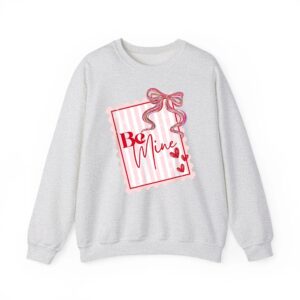 Coquette Valentines Postage Stamp Be Mine Heart Valentines Sweatshirt 04