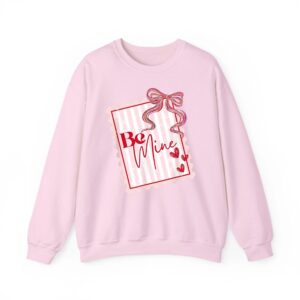 Coquette Valentines Postage Stamp Be Mine Heart Valentines Sweatshirt 06