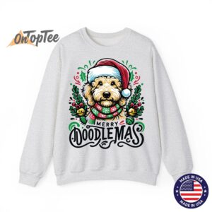 Cute Goldendoodle Christmas Dog Sweatshirt 02