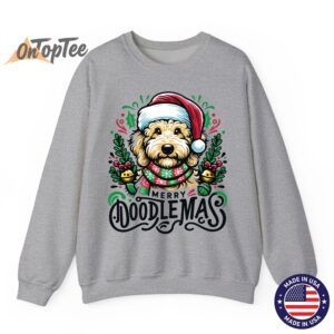 Cute Goldendoodle Christmas Dog Sweatshirt 03