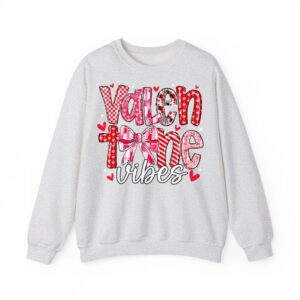 Cute Vibes Coquette Bow Valentine Boys Girls Kids Sweatshirt 02