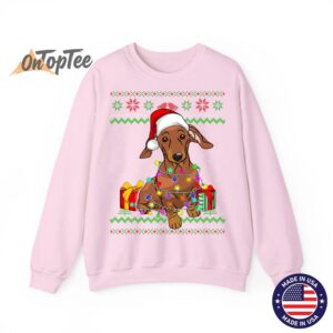 Dachshund Dog Lover Ugly Christmas Lights Sweatshirt 4 Dachshund Dog Lover Ugly Christmas Lights Sweatshirt 05