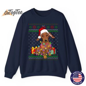 Dachshund Dog Lover Ugly Christmas Lights Sweatshirt 5 Dachshund Dog Lover Ugly Christmas Lights Sweatshirt 06