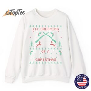 Deer Hunting Funny Ugly Christmas Party Sweatshirt 11