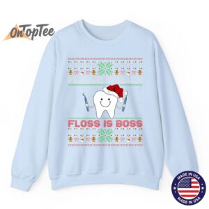 Dentist Plaque Wack Floss Is Boss Ugly Christmas Sweatshirt 3 Dentist Plaque Wack Floss Is Boss Ugly Christmas Sweatshirt 04