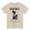 Education is Freedom Black Teacher Books Black History Month T-Shirt_1