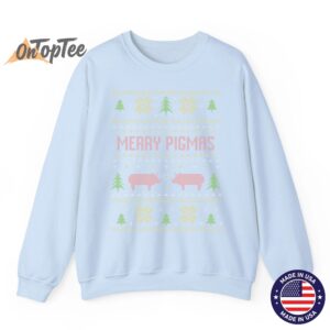 Farmer pigs Merry Pigmas pig farm Ugly Christmas Sweatshirt 04