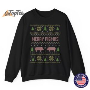 Farmer pigs Merry Pigmas pig farm Ugly Christmas Sweatshirt 07