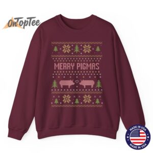 Farmer pigs Merry Pigmas pig farm Ugly Christmas Sweatshirt 08